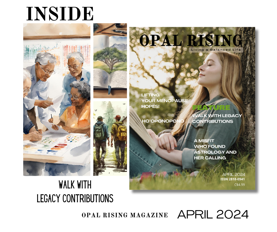 Inside the April Opal Rising magazine - Legacy Contributions